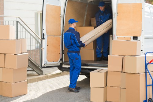 Moving boxes and furniture in Finsbury Park using a man and van service