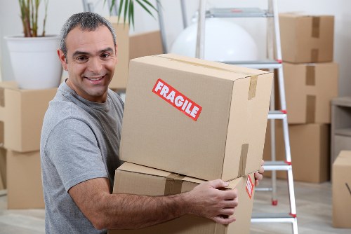 Man and van vehicle ready for a booked removal service