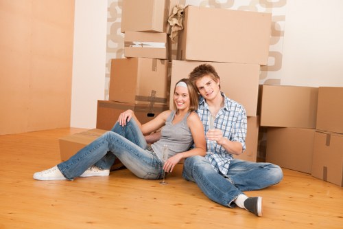 Removal team planning a local move in Finsbury Park