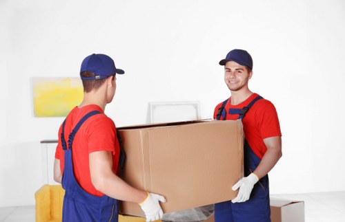Customer reviewing service terms before a removal booking