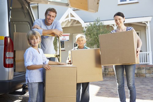 Careful handling of household furniture during a North London relocation