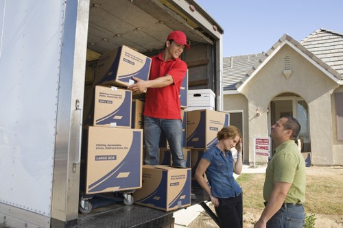 Packing and protection materials used by a local removals company