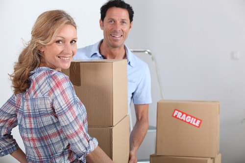 Moving and loading items into a nearby storage facility